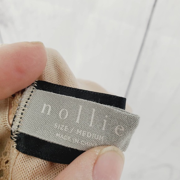 Nollie Mesh Lace Triangle Bralette Size Medium - Picture 4 of 6